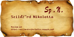 Szilárd Nikoletta névjegykártya